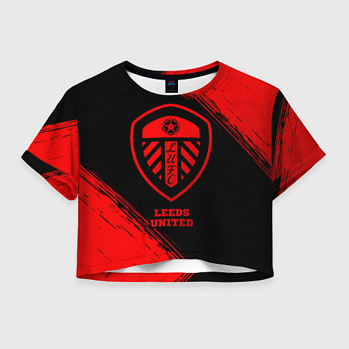 Женский топ Leeds United - red gradient / 3D-принт – фото 1