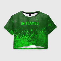 Женский топ In Flames - green gradient посередине