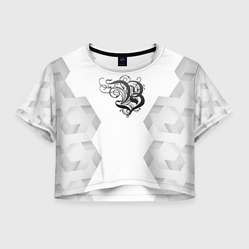 Женский топ Burzum white poly / 3D-принт – фото 1