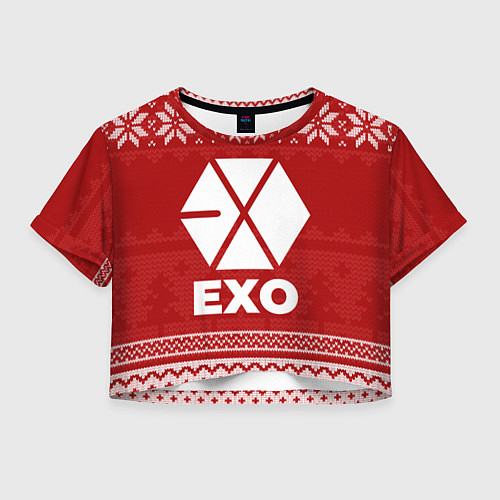 Женский топ Новогодний Exo / 3D-принт – фото 1