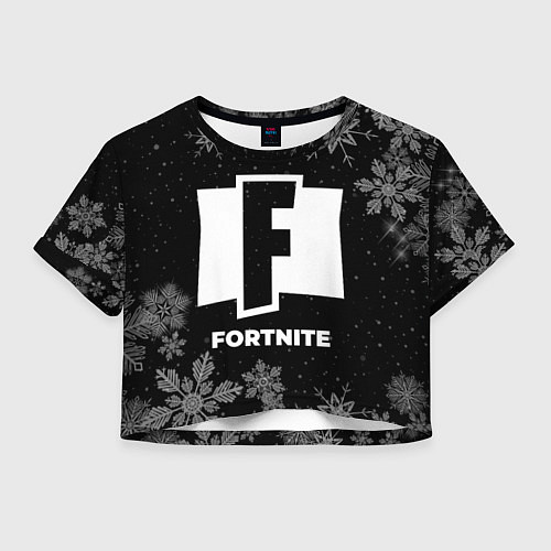 Женский топ Снежный Fortnite / 3D-принт – фото 1