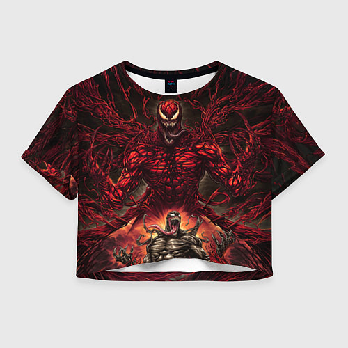 Женский топ Веном в плену Карнажа / 3D-принт – фото 1