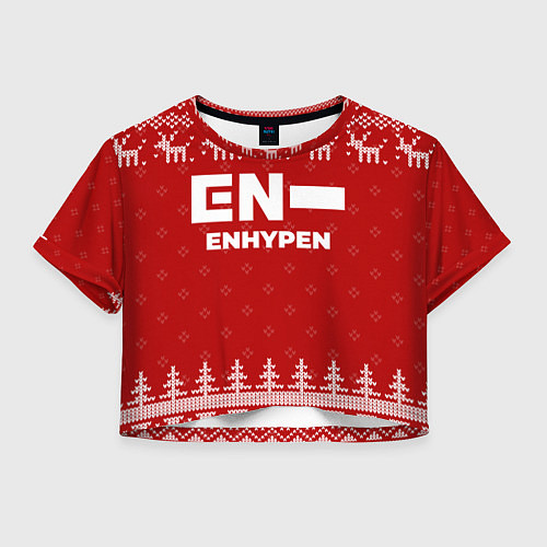 Женский топ Новогодний Enhypen с оленями / 3D-принт – фото 1