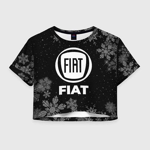 Женский топ Снежный Fiat / 3D-принт – фото 1