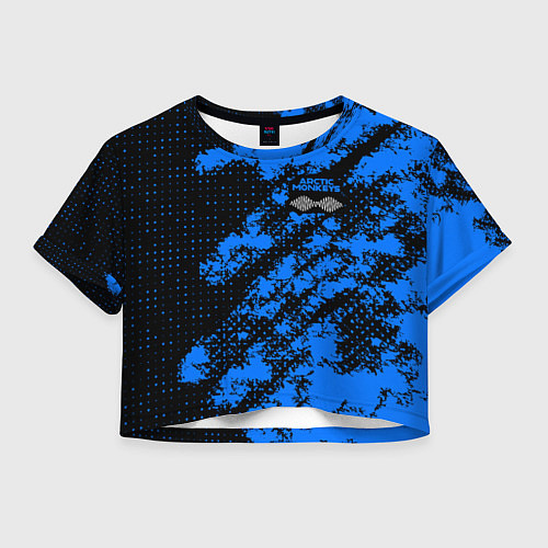 Женский топ Arctic Monkeys - Синий камуфляж / 3D-принт – фото 1