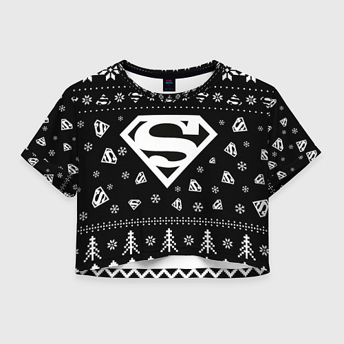 Женский топ Супермен новогодний / 3D-принт – фото 1