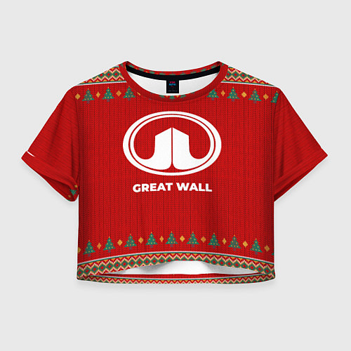 Женский топ Great Wall new year / 3D-принт – фото 1