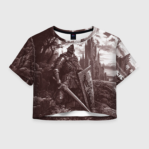 Женский топ Иллюстрация боевого рыцаря / 3D-принт – фото 1