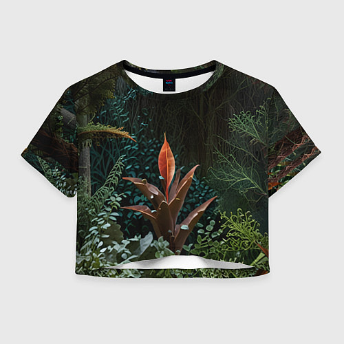 Женский топ Объемные растения / 3D-принт – фото 1