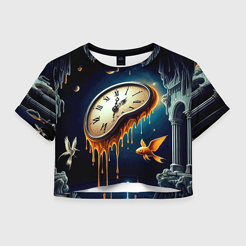 Женский топ Течение времени - сюрреализм / 3D-принт – фото 1