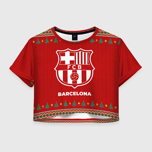 Женский топ Barcelona new year / 3D-принт – фото 1