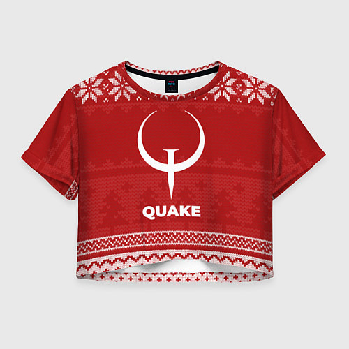 Женский топ Новогодний Quake / 3D-принт – фото 1