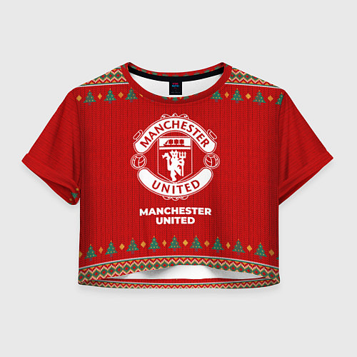 Женский топ Manchester United new year / 3D-принт – фото 1