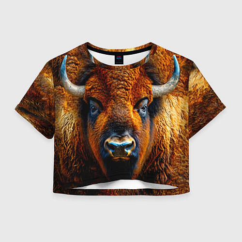 Женский топ Голова бизона / 3D-принт – фото 1