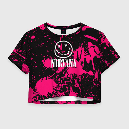 Женский топ Nirvana pink color / 3D-принт – фото 1