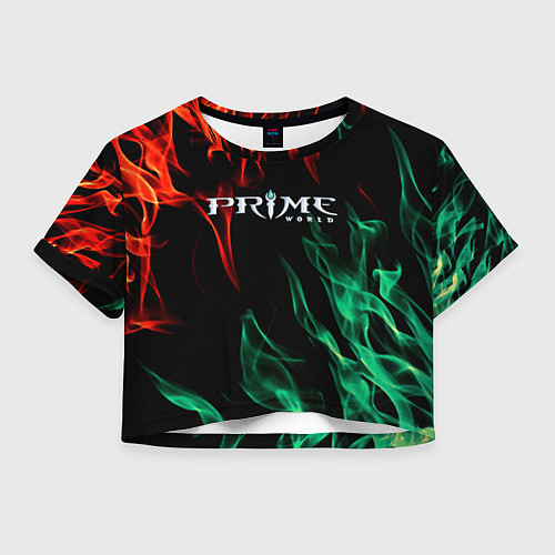 Женский топ Prima world flame / 3D-принт – фото 1