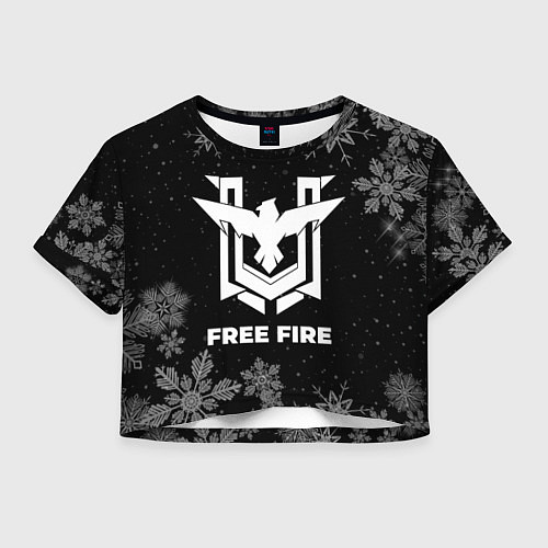Женский топ Снежный Free Fire / 3D-принт – фото 1