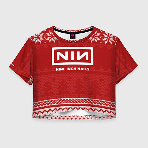 Женский топ Новогодний Nine Inch Nails / 3D-принт – фото 1