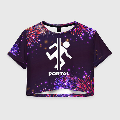 Женский топ Праздничный Portal / 3D-принт – фото 1