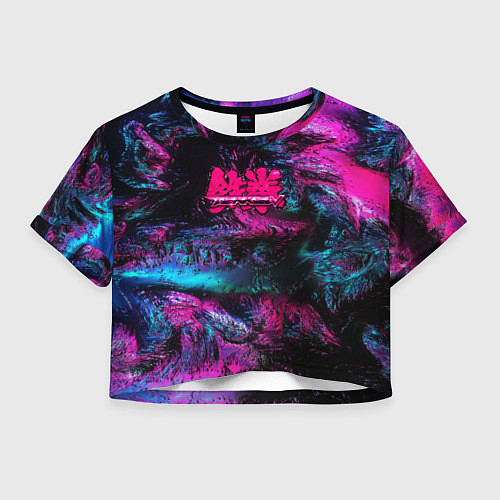 Женский топ Tekken neon colors / 3D-принт – фото 1
