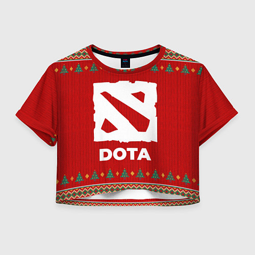 Женский топ Dota new year / 3D-принт – фото 1