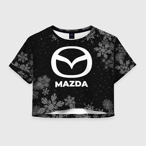 Женский топ Снежный Mazda / 3D-принт – фото 1