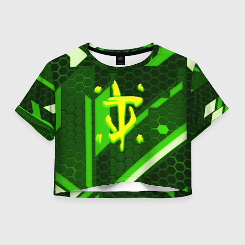 Женский топ Doom geometry green / 3D-принт – фото 1
