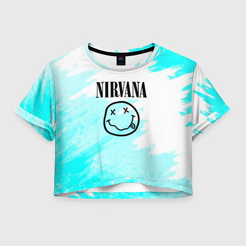 Женский топ Nirvana rock music color / 3D-принт – фото 1