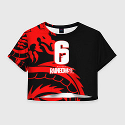 Женский топ Rainbow six dragon fire logo