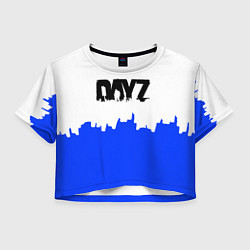 Женский топ Dayz сине белая геомтерия