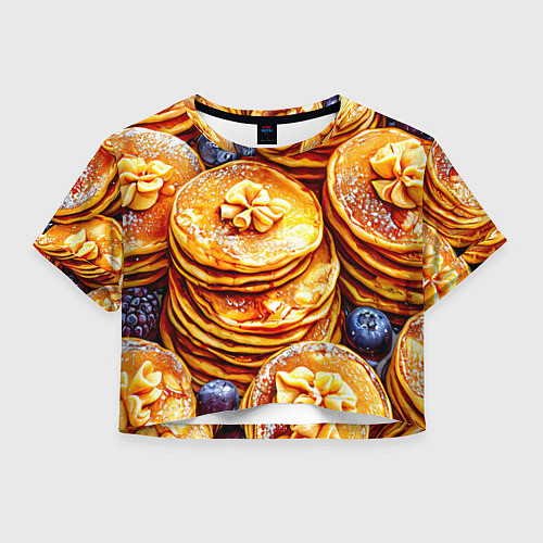 Женский топ Блинчики / 3D-принт – фото 1
