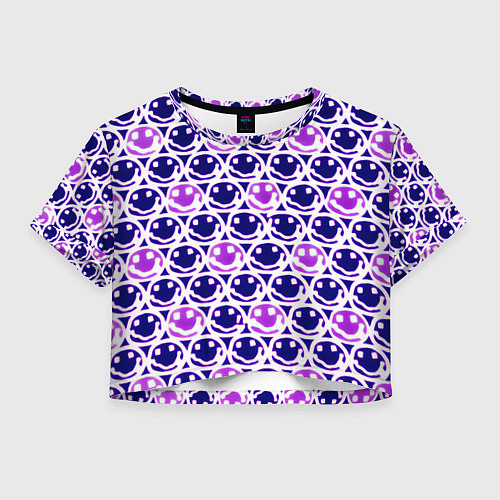 Женский топ Nirvana neon smile / 3D-принт – фото 1