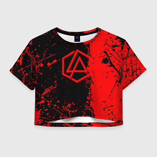 Женский топ Linkin park краски всплеск текстура / 3D-принт – фото 1