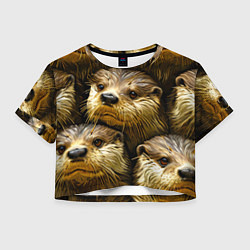 Женский топ Мордочки выдр