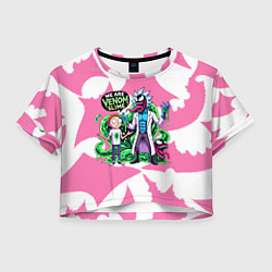 Женский топ Рик-Веном и Морти - ядовитая слизь