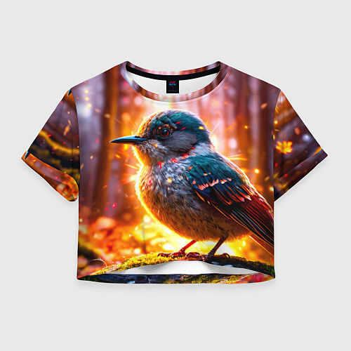 Женский топ Кукушка в искрах / 3D-принт – фото 1