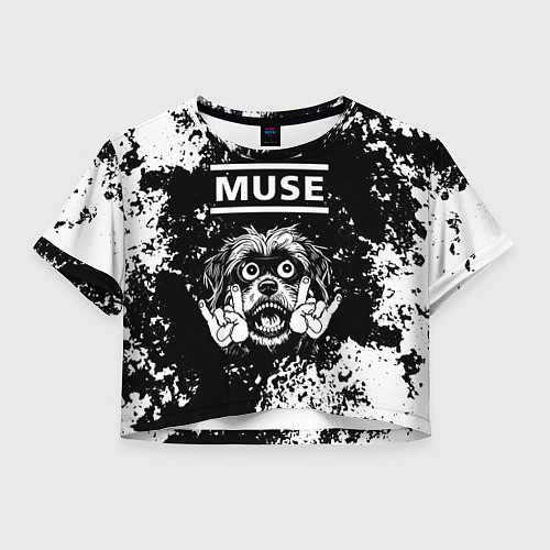 Женский топ Muse рок пес / 3D-принт – фото 1