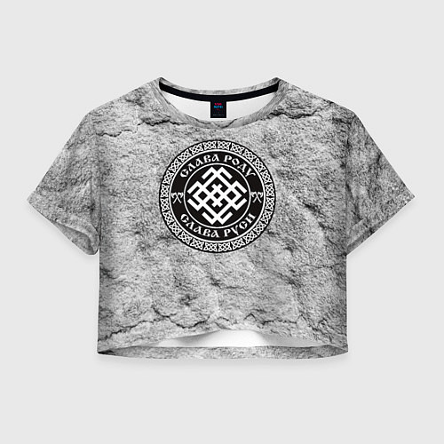 Женский топ Белобог - слава роду / 3D-принт – фото 1