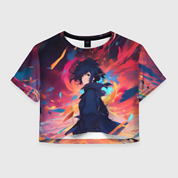 Женский топ Аниме девушка и ветер