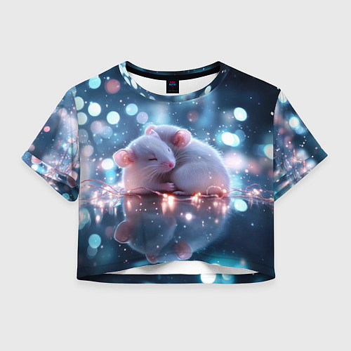 Женский топ Милые влюбленные мышки / 3D-принт – фото 1
