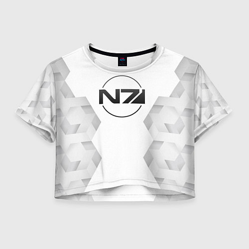 Женский топ Mass Effect white poly / 3D-принт – фото 1