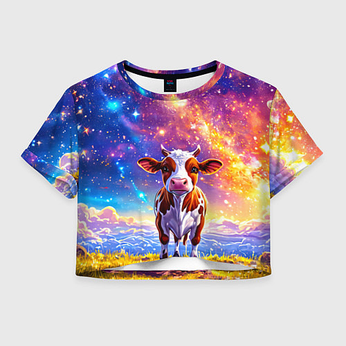 Женский топ Коровка и звездное небо / 3D-принт – фото 1