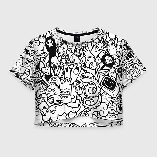 Женский топ Каляки маляки / 3D-принт – фото 1