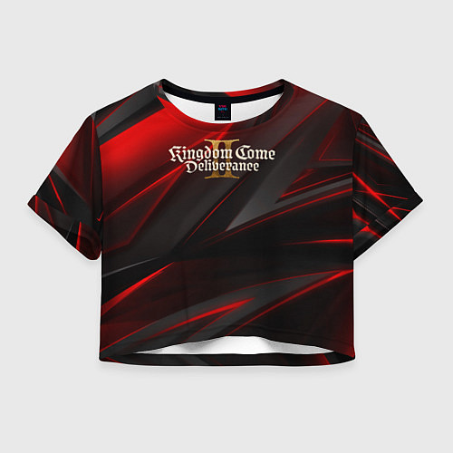 Женский топ Kingdom Come Deliverance 2 red black / 3D-принт – фото 1