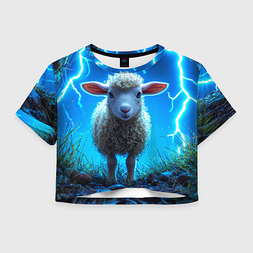 Женский топ Овечка в разрядах молнии / 3D-принт – фото 1
