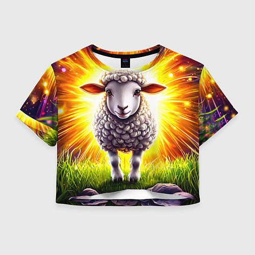 Женский топ Овечка в ярких лучах / 3D-принт – фото 1