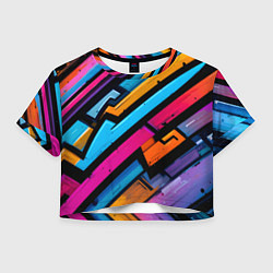 Женский топ Абстракция с граффити