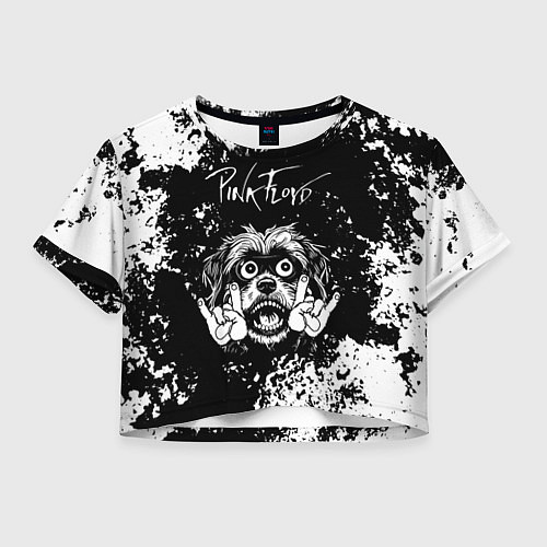 Женский топ Pink Floyd рок пес / 3D-принт – фото 1
