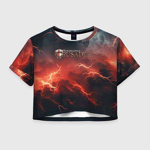 Женский топ Stronghold сrusader молния крестоносца / 3D-принт – фото 1