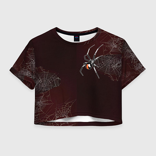 Женский топ Паук тарантул на паутине / 3D-принт – фото 1